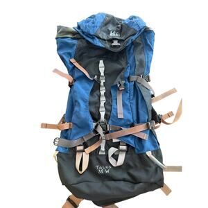 REI Talus 35 W Backpack EUC Blue and Black Backpacking Hiking